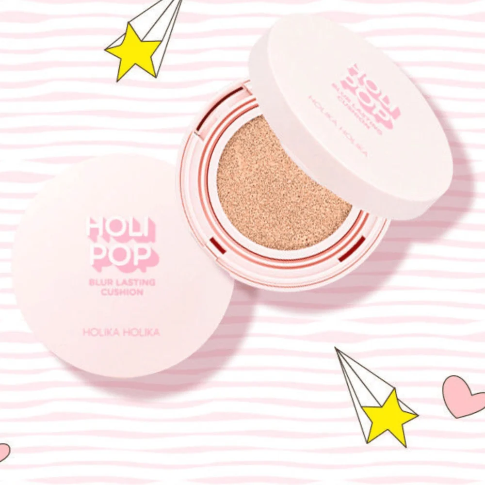 HOLIKA HOLIKA - Holi Pop Blur Lasting Cushion SPF50+ PA+++ (3 Colors) - Image 3